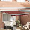 vidaXL Awning Orange and Brown 300 x 250 x 165 cm