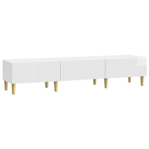 vidaXL TV Cabinet High Gloss White 147 x 34.5 x 30 cm Engineered Wood