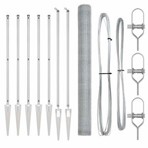 vidaXL Welded Wire Fence with Spikes 10 x 1.6 m (W x H)