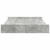 vidaXL Storage Bed Frame Concrete Grey 160 x 200 cm Engineered Wood