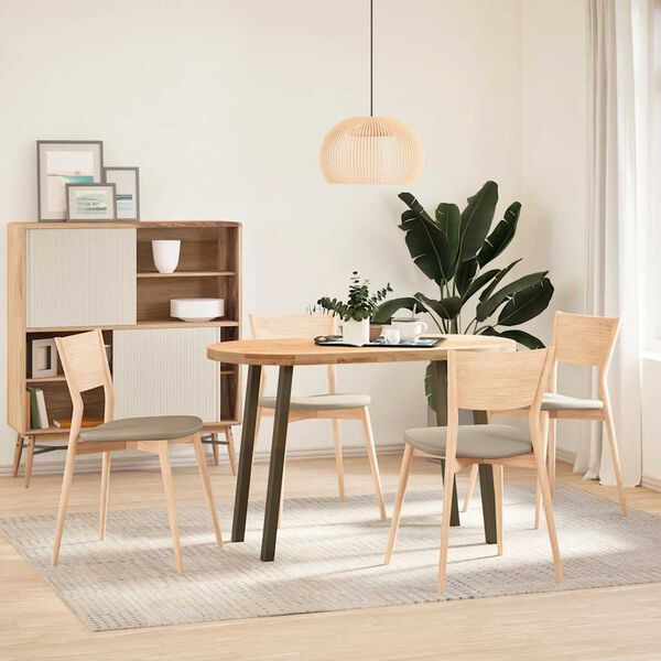 vidaXL Console Table Legs 4 pcs Natural Steel 72 cm Steel