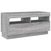 vidaXL 2 Piece TV Cabinet Set with LED Lights Grey Sonoma Engineered Wood