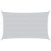 vidaXL Sun Shade Sail Light Grey and White 5 x 3 m