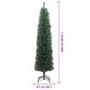 vidaXL Artificial Christmas Tree with 300 LEDs with Stand Green 240 cm
