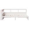 vidaXL Bookcase Bed without Mattress White 100x200 cm Solid Wood Pine