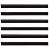 vidaXL Screw-on Door Brush Seals 6 pcs Brown 100 cm Aluminium Alloy