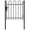 vidaXL Fence Gate BOXTEL 103 x 150 cm Powder-Coated Steel Grey