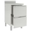 vidaXL Commercial Kitchen Cabinets 2 pcs Stainless Steel