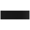 vidaXL Bookshelf Boards 4 pcs High Gloss Black 100x30x1.5 cm Engineered Wood
