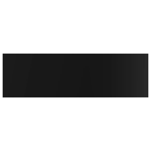 vidaXL Bookshelf Boards 4 pcs High Gloss Black 100x30x1.5 cm Engineered Wood