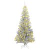 vidaXL Christmas Tree with 300 LEDs with Stand Silver 180 cm PET
