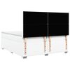 vidaXL Box Spring Bed with Mattress White 200x200 cm Faux Leather