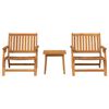 vidaXL Outdoor Dining Set 3 pcs Brown Solid Acacia wood