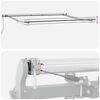 vidaXL Automatic Retractable Awning Burgundy 450x300 cm