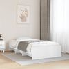 vidaXL Bed Frame without Mattress White 90x190 cm Single Engineered Wood