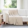 vidaXL Throw Blanket Beige 200 x 150 cm Fleece