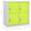 vidaXL Locker Cabinets 5 pcs Light Grey and Green 90x45x92.5 cm Steel