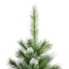 vidaXL Artificial Hinged Christmas Tree with Flocked Snow 180 cm