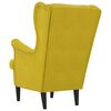 vidaXL Armchair Mustard Yellow Velvet