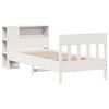 vidaXL Bookcase Bed without Mattress White 90x190 cm Single Solid Wood Pine