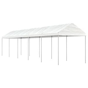 vidaXL Gazebo with Roof White 11.15x2.28x2.69 m Polyethylene