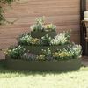 vidaXL Garden Planter Olive Green 120 x 120 x 20 cm Cold-rolled Steel