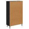 vidaXL Highboard Black Oak 69.5 x 31 x 115 cm Engineered Wood