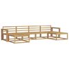 vidaXL Outdoor Sofa Set 6 pcs White Solid Acacia Wood