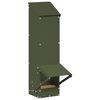 vidaXL Chicken Feeder Olive Green 13 x 12 x 51 cm Cold-Rolled Steel