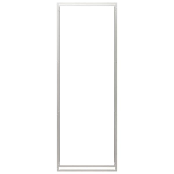 vidaXL Firewood Rack 110x28x312 cm Stainless Steel