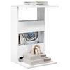 vidaXL Side Table White 40 x 35 x 60.5 cm Engineered Wood