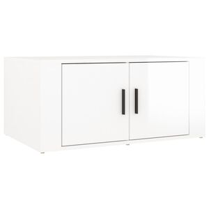vidaXL Coffee Table High Gloss White 80x50x36 cm Engineered Wood
