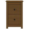 vidaXL Bedside Cabinet Honey Brown 40x35x61.5 cm Solid Wood Pine