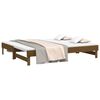 vidaXL Pull-out Day Bed without Mattress Honey Brown 2x(80x200) cm