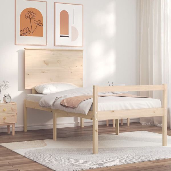 vidaXL Senior Bed without Mattress 100x200 cm Solid Wood