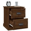 vidaXL Bedside Cabinets 2 pcs Brown Oak 39x39x47.5 cm Engineered Wood