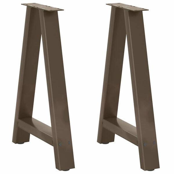 vidaXL Dining Table Legs A-Shaped 2 pcs 50x(72-73) cm Steel