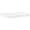 vidaXL Storage Bed Frame White 200 x 200 cm Engineered Wood