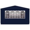 vidaXL Professional Party Tent with Side Walls 4x9 m Blue 90 g/m?