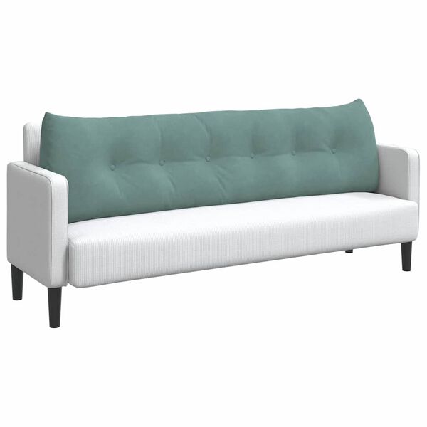 vidaXL Back Pillow Sea Green 180 x 24 x 50 cm Velvet