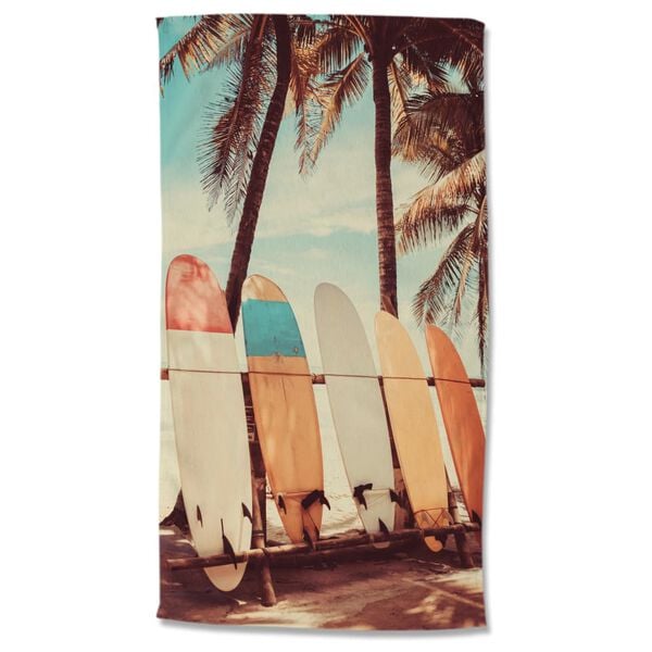 Good Morning Beach Towel VINTAGE SURF 100x180 cm Multicolour