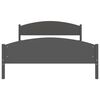 vidaXL Bed Frame without Mattress Dark Grey Solid Pine Wood 160x200cm