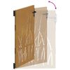vidaXL Garden Gate 85x150 cm Corten Steel Grass Design