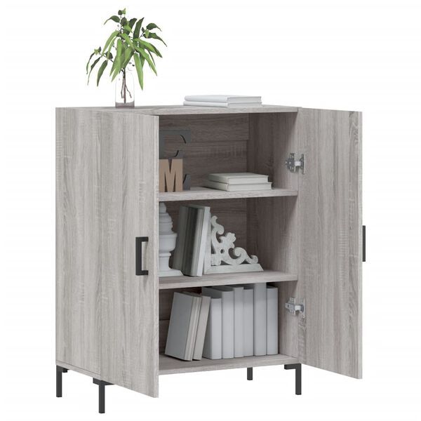 vidaXL Sideboard Grey Sonoma 69.5x34x90 cm Engineered Wood