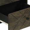 vidaXL Bedside Cabinets 2 pcs Black 40x33x46 cm Solid Wood Mango