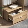 vidaXL Desk Artisan Oak 131.5 x 50 x 106.5 cm Engineered Wood