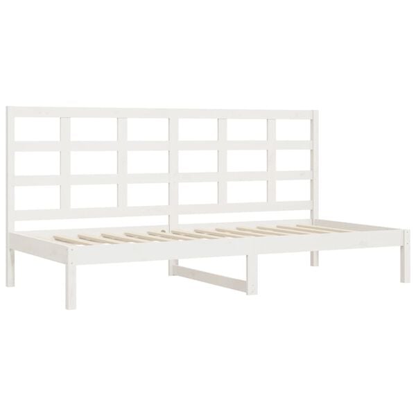 vidaXL Day Bed without Mattress White 80x200 cm Solid Wood Pine