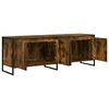 vidaXL TV Cabinet Smoke Oak 140 x 36 x 49.5 cm Engineered Wood