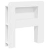 vidaXL Headboard Cabinet with Storage White Engineered Wood