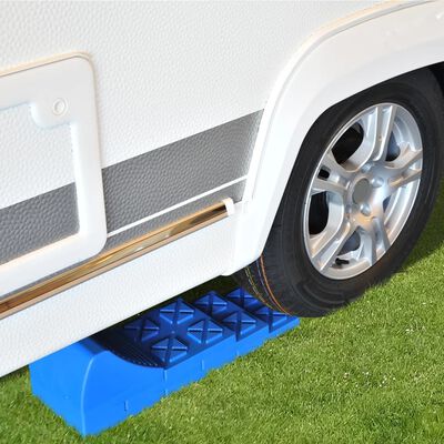 ProPlus Stackable Caravan Leveller Set Plastic Blue